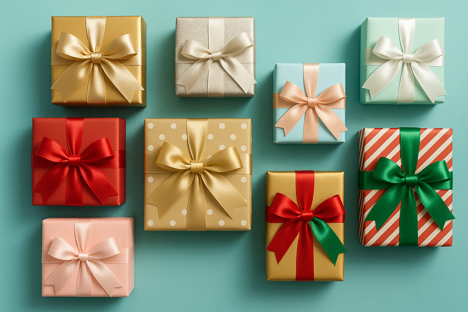 用81D8D0 为背景色     帮我弄几个好看的礼物箱子